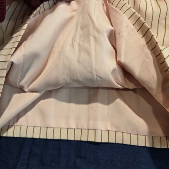 NWOT Blue Blush Pinstripe Pink Bandeau Top Size S Preppy Old Money - Picture 5 of 12